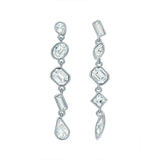 ted baker julianna: jewel chain crystal silver tone drop earrings