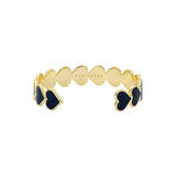 ted baker haidyn: enamel gold tone heart cuff