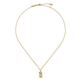 ted baker miley: crystal cluster gold tone pendant