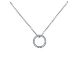 ted baker heri: crystal hoop silver tone pendant necklace