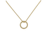 ted baker heri: crystal hoop gold tone pendant necklace